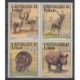 Chad - 2012 - Nb 1581/1584 - Mamals