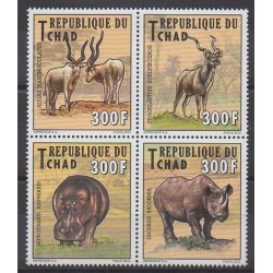 Tchad - 2012 - No 1581/1584 - Mammifères