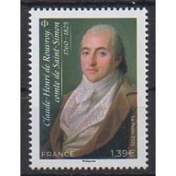 France - Poste - 2025 - Comte de Saint-Simon - Celebrities