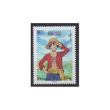 France - Poste - 2025 - One piece - Cartoons - Comics