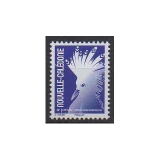 Buy this stamp of New Caledonia of the year 2025 (Cagou - Tarif international).