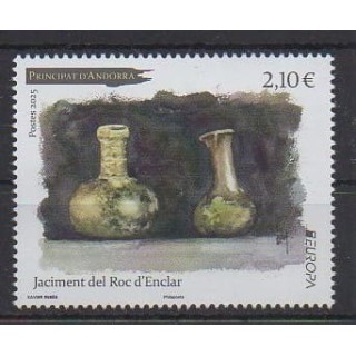 Acheter ce timbre d'Andorre français de l'année 2025 (Jaciment del Roc d'Enclar).