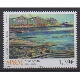 Buy this stamp of Saint-Pierre et Miquelon of the year 2025 (Anne Smith - Quai Lobelia).