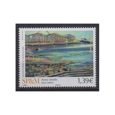Saint-Pierre et Miquelon - 2025 - Anne Smith - Quai Lobelia - Peinture