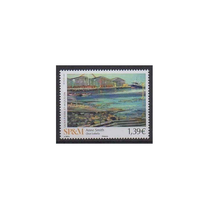 Buy this stamp of Saint-Pierre et Miquelon of the year 2025 (Anne Smith - Quai Lobelia).