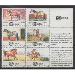 Mexico - 1994 - Nb 1572/1577 - Horses