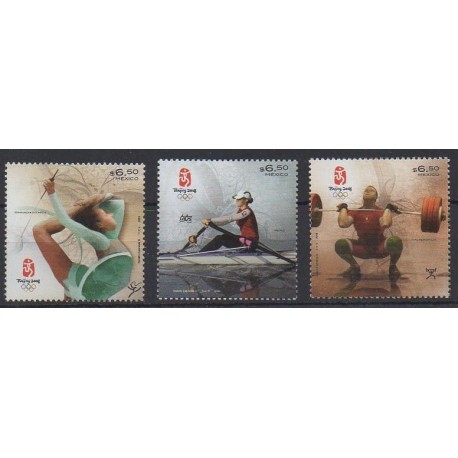 Mexique - 2008 - No 2384/2386 - Jeux Olympiques d'été