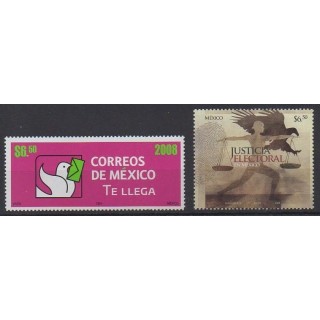 Acheter cette série de timbres du Mexique de l'année 2008 (No 2387/2388).