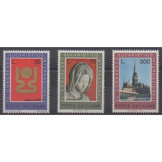 Acheter cette série de timbres du Vatican de l'année 1973 (No 552/554).