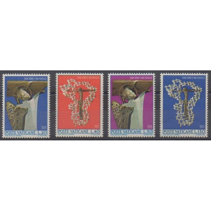 Buy this set of stamps of Vatican of the year 1971 (Nb 518/521).