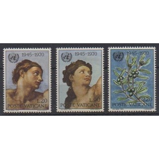 Buy this set of stamps of Vatican of the year 1970 (Nb 510/512).