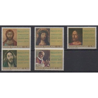 Buy this set of stamps of Vatican of the year 1970 (Nb 505/509).