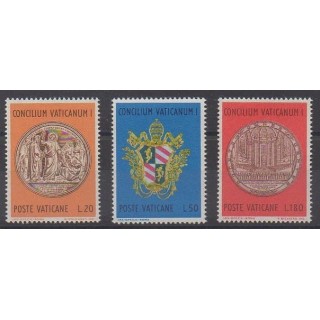 Buy this set of stamps of Vatican of the year 1970 (Nb 502/504).