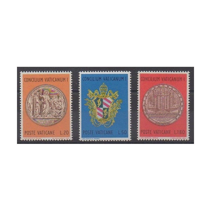 Buy this set of stamps of Vatican of the year 1970 (Nb 502/504).
