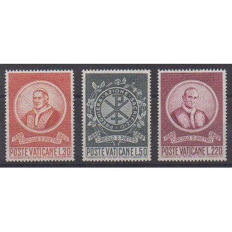 Vatican - 1969 - No 494/496 - Papauté