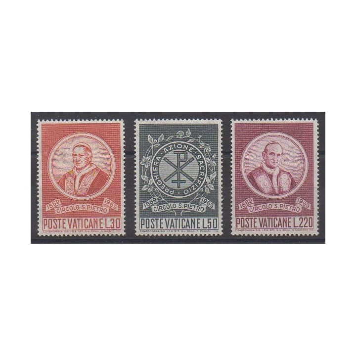 Acheter cette série de timbres du Vatican de l'année 1969 (No 494/496).