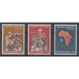 Buy this set of stamps of Vatican of the year 1969 (Nb 491/493).
