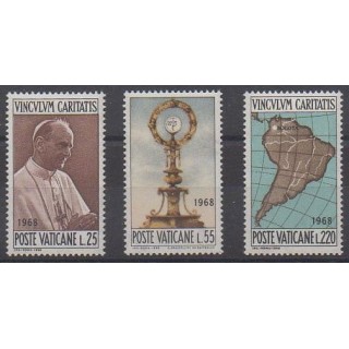Acheter cette série de timbres du Vatican de l'année 1968 (No 479/481).