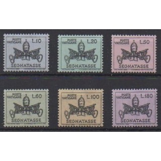 Acheter cette série de timbres du Vatican de l'année 1968 (No T19/T24).