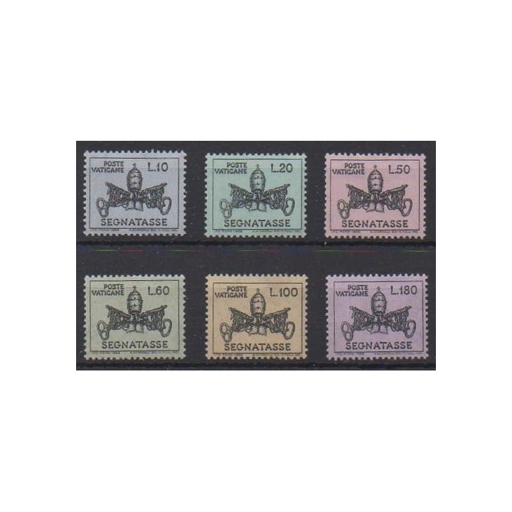 Acheter cette série de timbres du Vatican de l'année 1968 (No T19/T24).