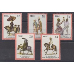 Pérou - 1973 - No 591/595 - Peinture