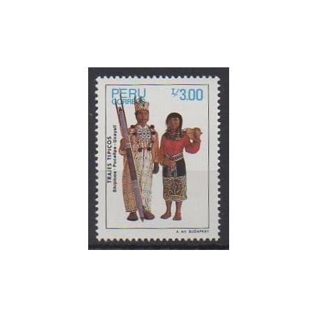 Peru - 1987 - Nb 853 - Costumes - Uniforms - Fashion