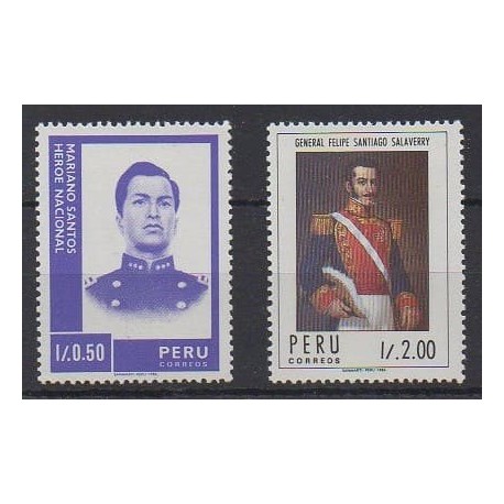 Peru - 1987 - Nb 856 and 858 - Military history