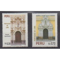 Peru - 1995 - Nb 1056/1057 - Churches