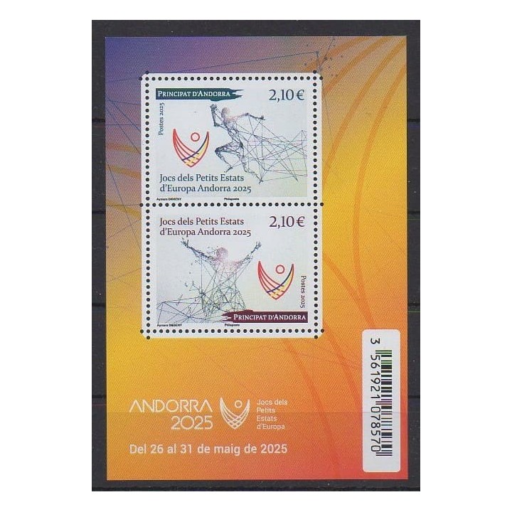 Buy this stamp of French Andorra of the year 2025 (Jeux des petits états d'Europe).