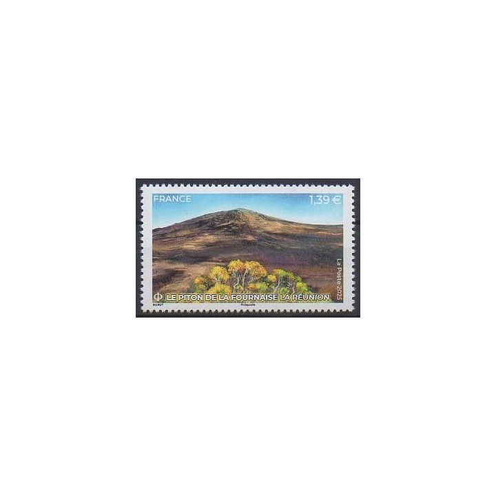 Buy this stamp of France of the year 2025 (Le piton de la fournaise).