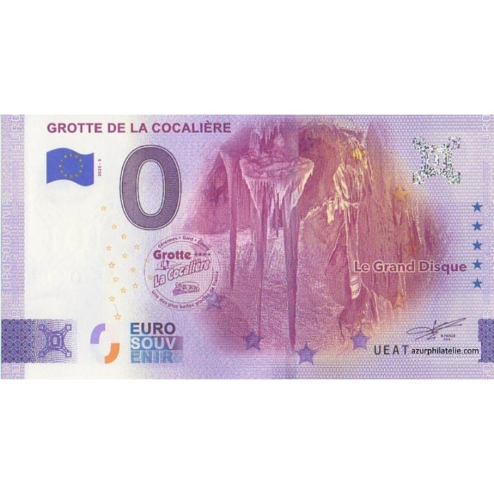 Euro banknote memory - 2025 - Grotte de la Cocalière - (Gard)
