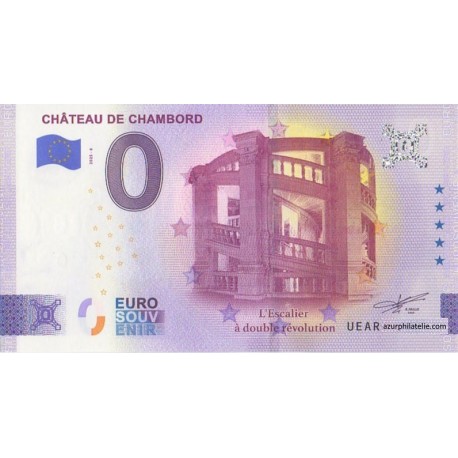 Euro banknote memory - 41 - Château de Chambord - L'escalier à double révolution - 2025-6