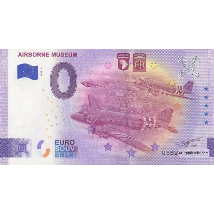 Billet souvenir touristique - 2025-6 - Airborne Museum - Avions - (Manche)