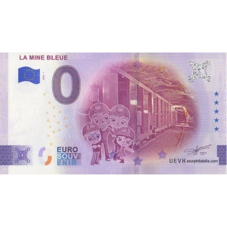 Euro banknote memory - 49 - La mine bleue - 2025-1