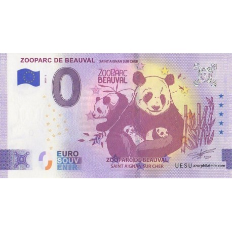 Euro banknote memory - 41 - Zooparc de Beauval - 2025-2