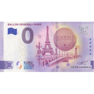 Billet souvenir touristique - 2025-1 - Ballon Generali Paris - (Paris)