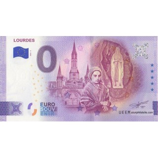 Billet souvenir touristique - 2025-6 - Lourdes - (Hautes-Pyrénées)