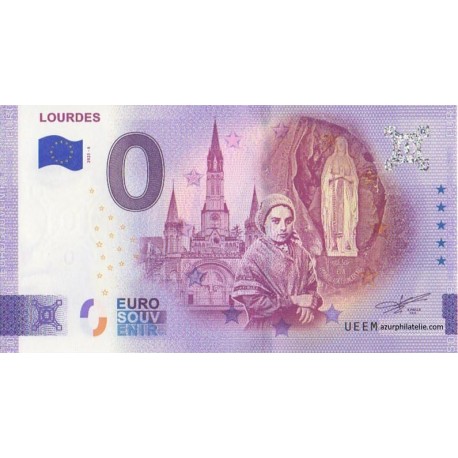Euro banknote memory - 65 - Lourdes - 2025-6