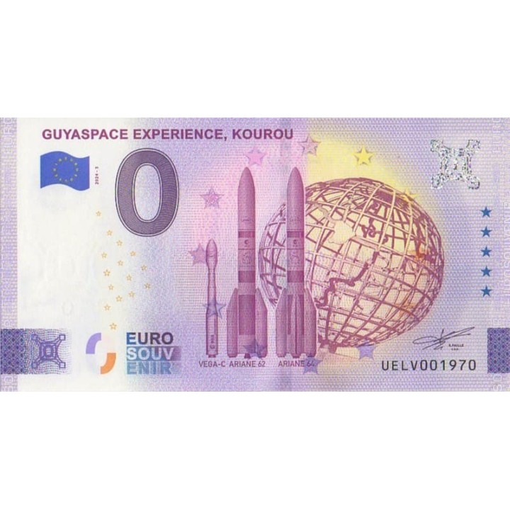 Euro banknote memory - 2024 - Guyaspace Experience - Kourou - (Guyane)