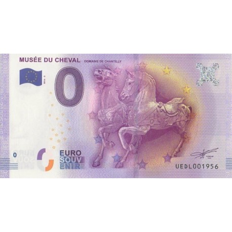 Euro banknote memory - 60 - Musée du Cheval - 2016-2 - Nb 1956
