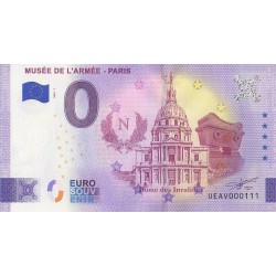 Euro banknote memory - 75 - Musée de l'armée - Paris - Dôme des Invalides - 2025-7 - Nb 111