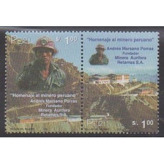 Buy this set of stamps of Peru of the year 2000 (Nb 1225/1226).