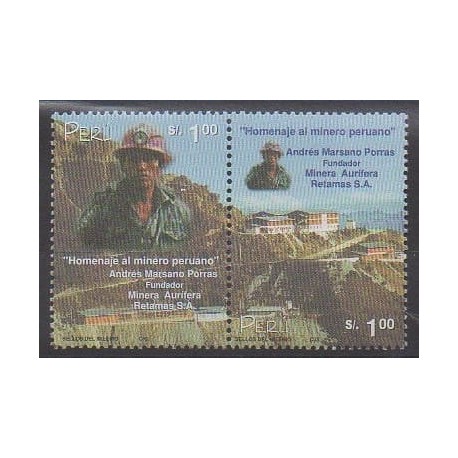 Peru - 2000 - Nb 1225/1226 - Celebrities