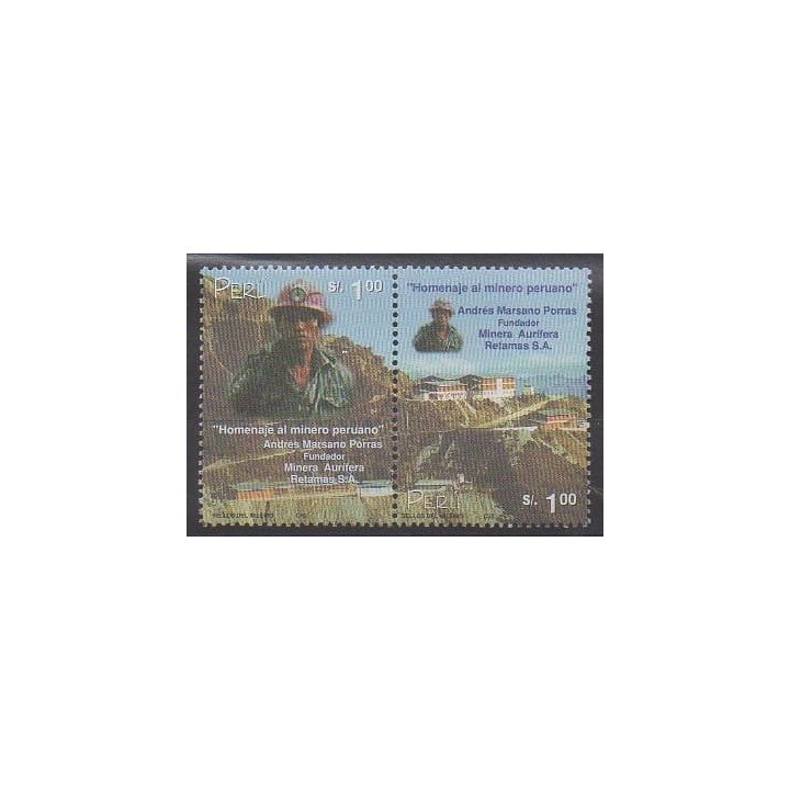 Buy this set of stamps of Peru of the year 2000 (Nb 1225/1226).