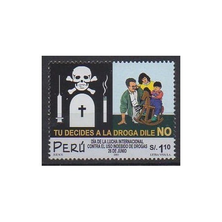 Pérou - 2001 - No 1278 - Santé ou Croix-Rouge