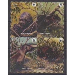 Peru - 2004 - Nb 1441/1444 - Animals - Endangered species - WWF