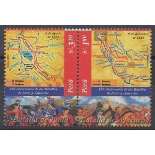 Buy this set of stamps of Peru of the year 2004 (Nb 1468/1469).