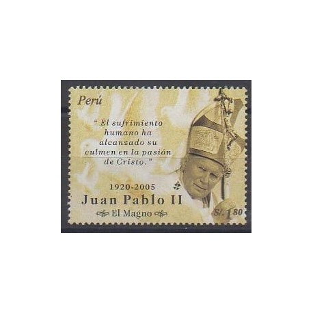 Pérou - 2005 - No 1509 - Papauté