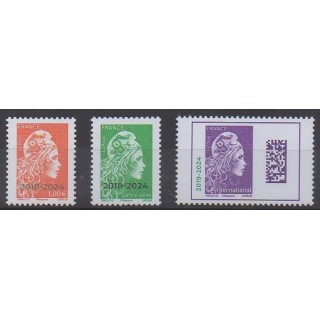 Acheter cette série de timbres de France de l'année 2024 (No 5759/5761).