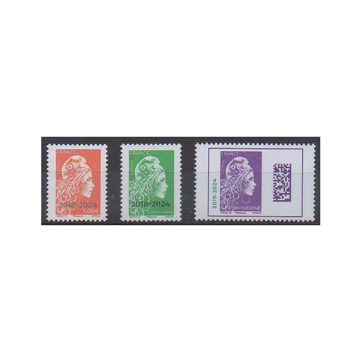 Buy this set of stamps of France of the year 2024 (Nb 5759/5761).